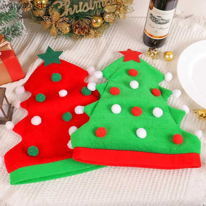 Wide Brim Hats Bucket Hats Red Green Christmas Tree Pattern Santa Hats for Funny Hilarious and Festive Party Hat Winter Holiday Gifts Christmas Decora