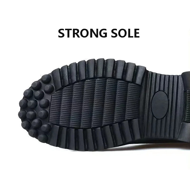 2025 New Men's Winter Casual Leather Shoes Men's Solid Color Thick Warm Cotton Business Shoes Outdoor Fashion Waterproof Anti Slip Snow Boot