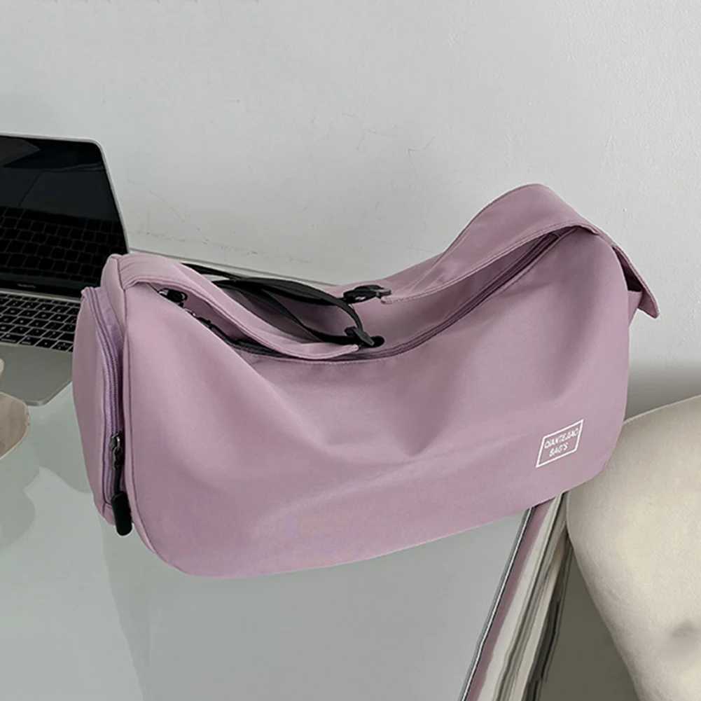 Solid Color Dry Wet Separation Bags Large acity Sports Chest Bag Wear-resistant Adjustab Shoulder Strap for Travel SwimmingXJ241106