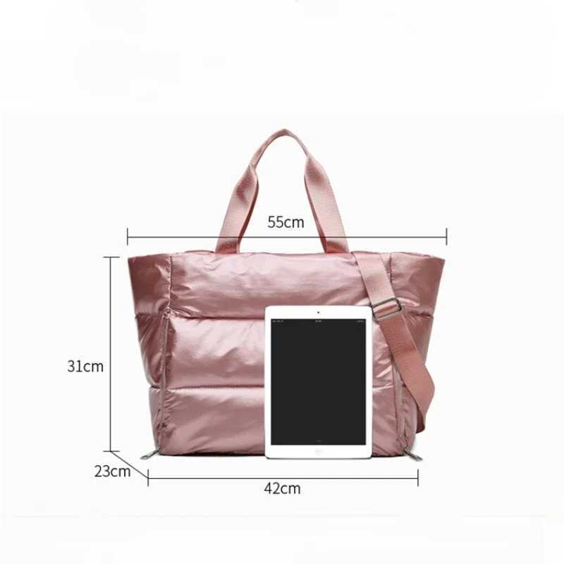 Women Gym Sports Bag Waterproof Swimming Yoga Mat Weekend Travel Duff Bags for Women Sport Fitn Shoulder HandbagXJ241106