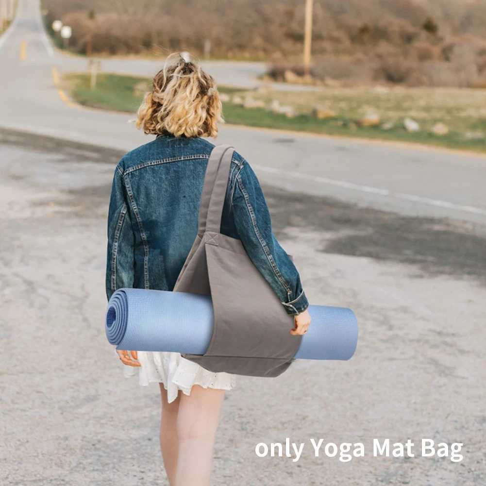 Women Yoga Mat Bag Beach Pilates Canvas Tote Gym Large acity Portab Travel Zipper Pocket Outdoor Sports Universal WorkoutXJ241106