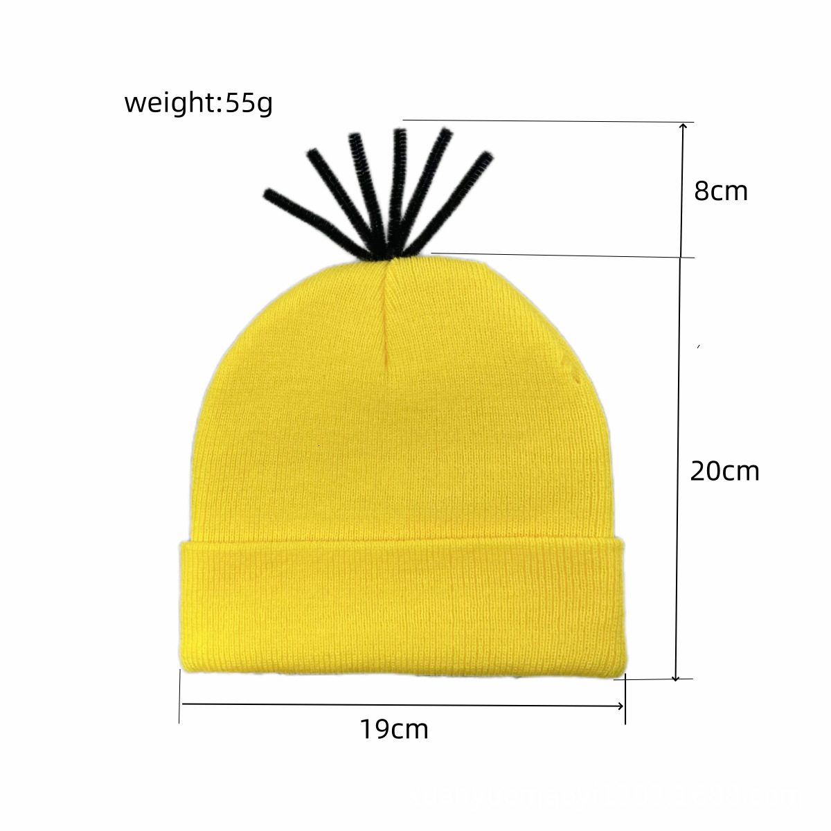High quality design, Autumn Winter Men's and Women's Cold Wig Monochrome Stacked Elastic Hip Hop Curled Edge Solid Color Knitted Hat