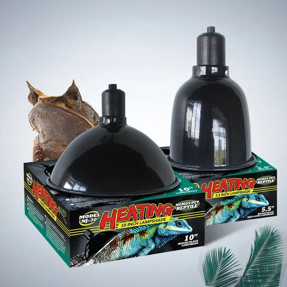 Reptile 5.5/8.5Inch Deep Dome Lampshade Snakes Lizards Geckos Terrariums Anti-scald Reptile Protective Shade Light Fixture