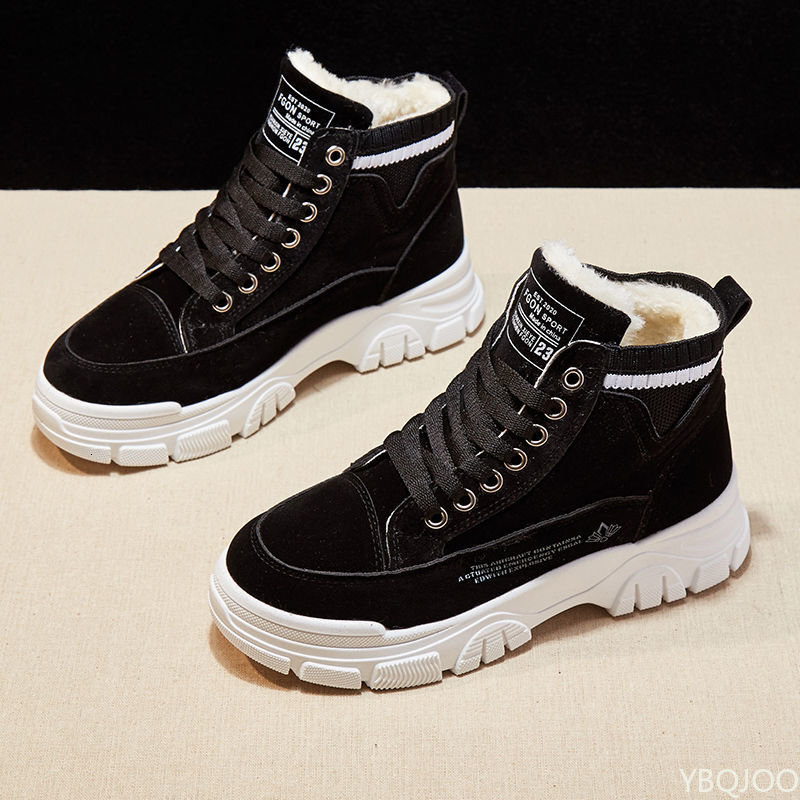 2025 New Winter Women's High Top Ankle Boots Designer Outdoor Warm Plush Shoes Laced Snow Sports Shoes Fashion Warm Shoes