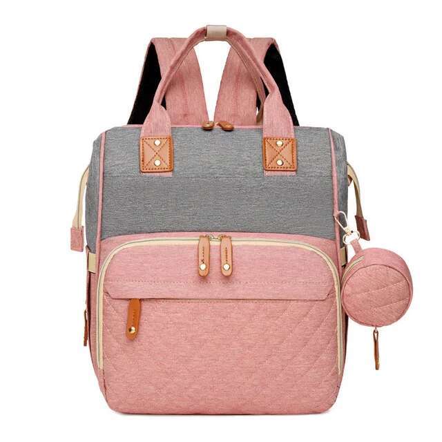 New mommy bag with large capacity and high-end feel, multi-functional baby crib insulation, waterproof and dry, large capacity backpack