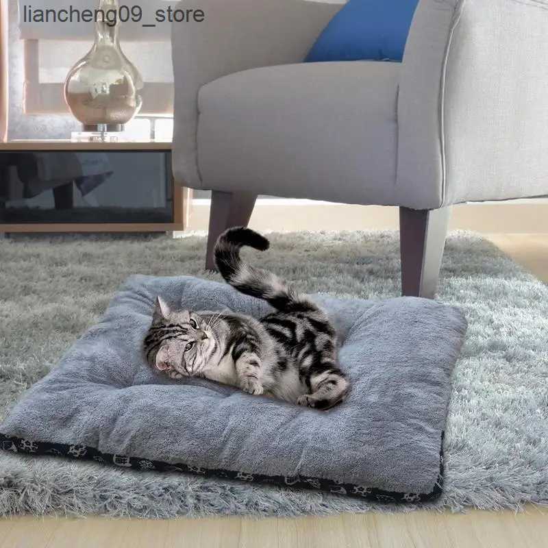 kennels pens Warm dog bed crate mat with anti slip bottom Flat noodles suitable for small and medium-sized dogs cats and rabbits L240910