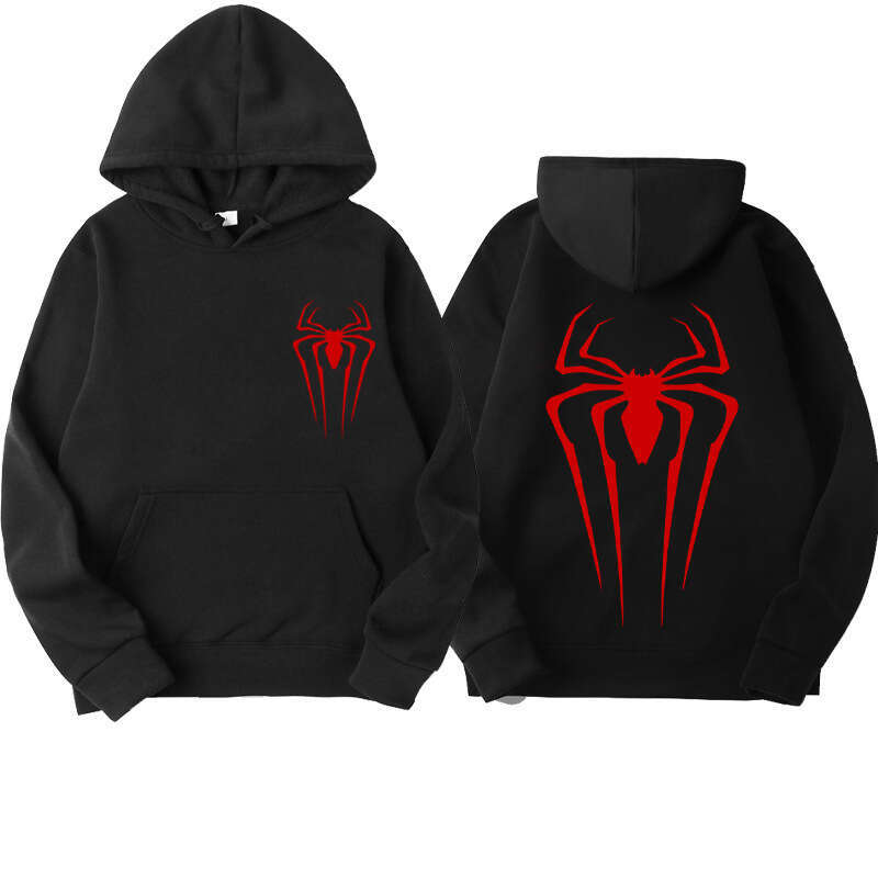shanshi spider hoodie Pattern Autumn/Winter New Men's and Women's Street Spider Printed Sportswear Loose Hoodies hoodie