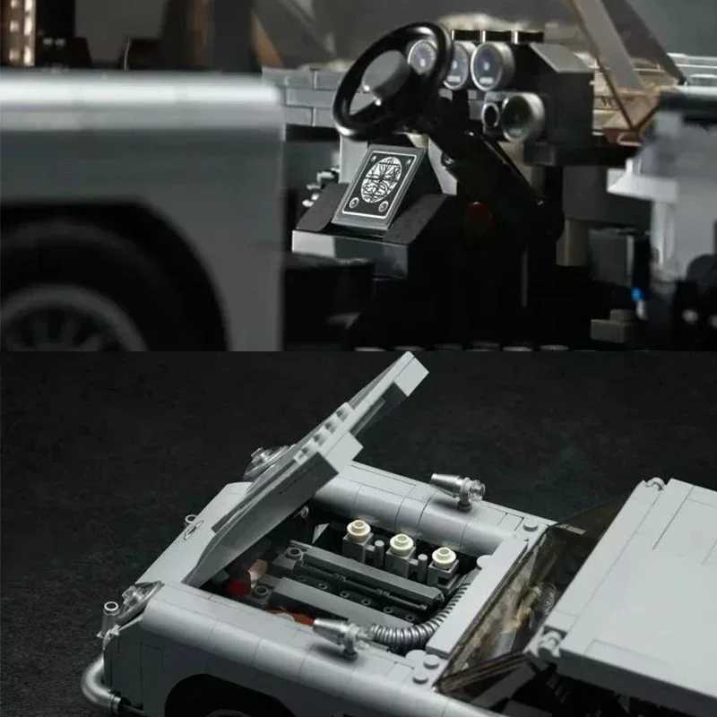 Blocks Blocks James Bond DB5 Classic Car 007 Model Building Blocks 1439 pieces Technical 10262 Assembled Building Blocks ToyY241106N1KK CL250109