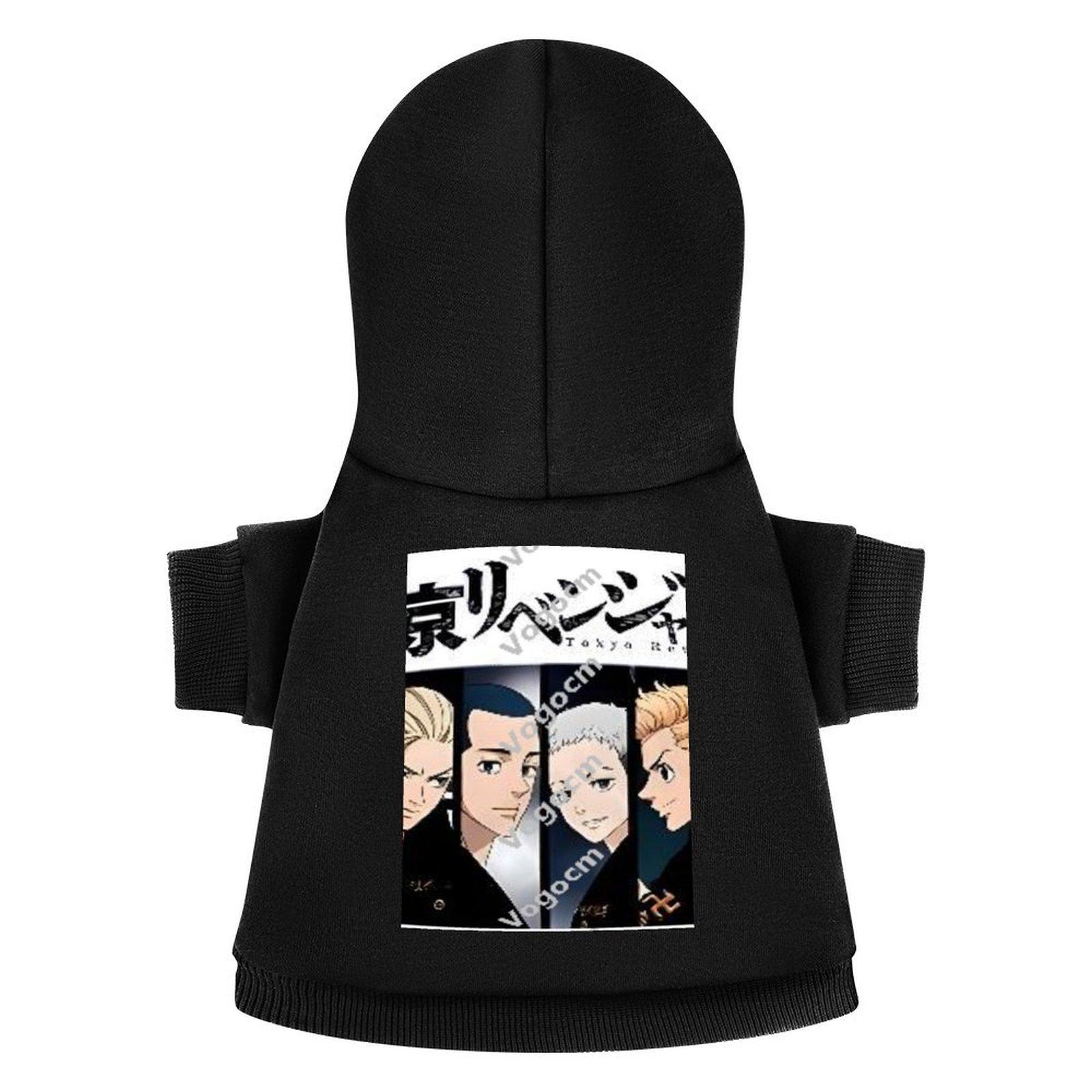 2024 Cat Hoodie Breathable Long Sleeve Autumn and Winter Dog Hoodie Black Terylene health cloth Comfortable Pet Clothes