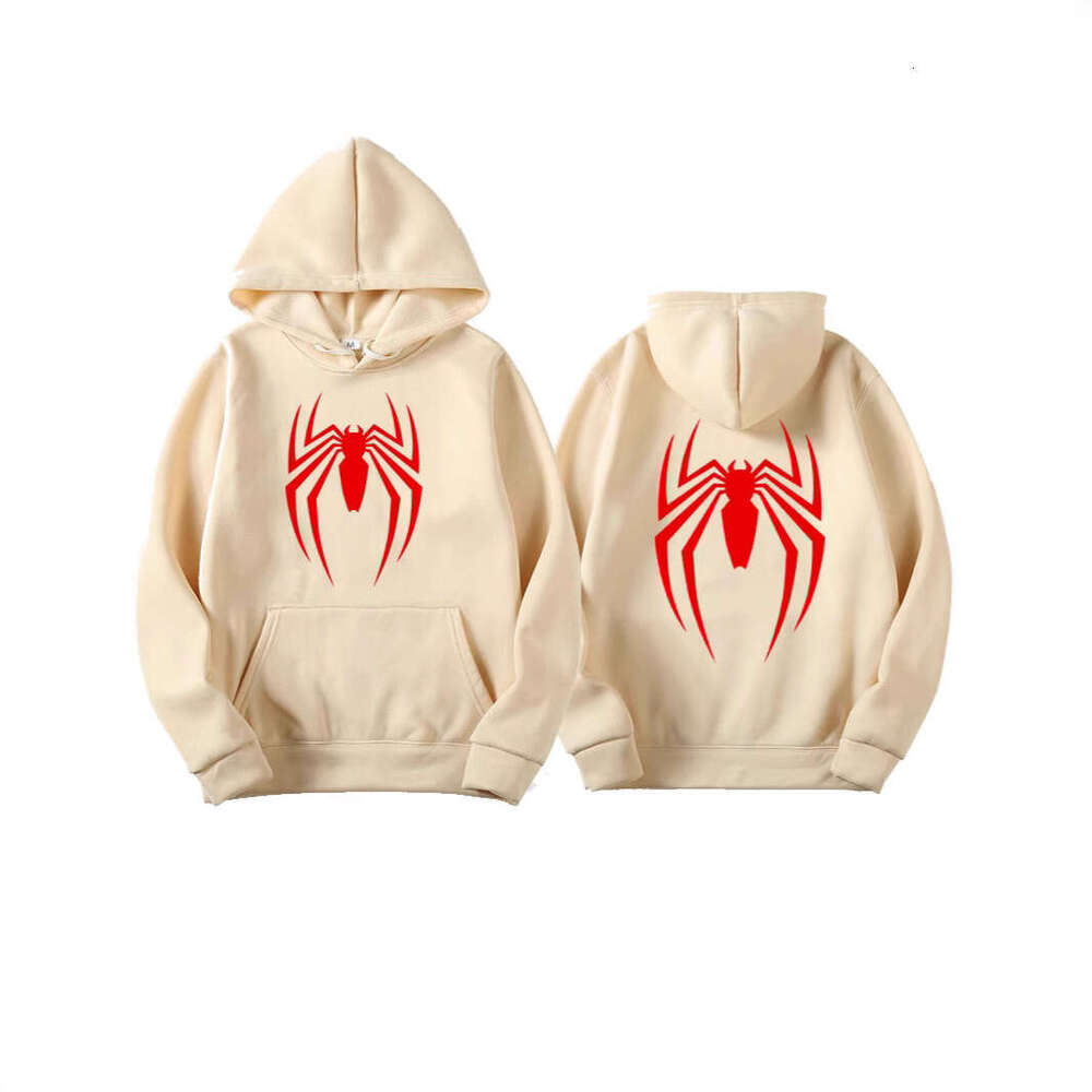 shanshi spider hoodie Men's Street Fashion Spider Printed Sweatshirt Wool Women's Casual Fun Loose Hoodie hoodie