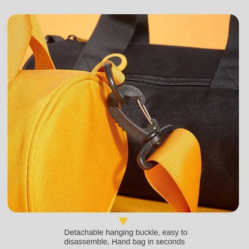 Gym Bags Lightweight One Shoulder Travel Sports Bag Waterproof Women Fitn Dance Weekend Nylon Child Swimming HandbagXJ241106