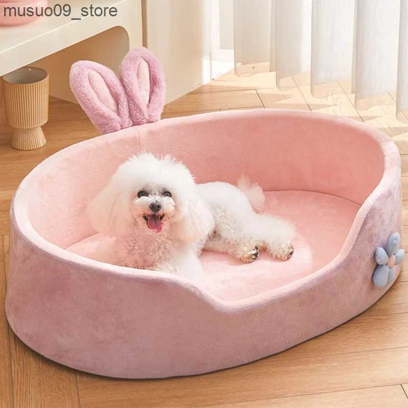 kennels pens Detachable pet bed detachable pet bed washable dog bed soft and comfortable warm cat bed suitable for all seasons soft pet bed L240910