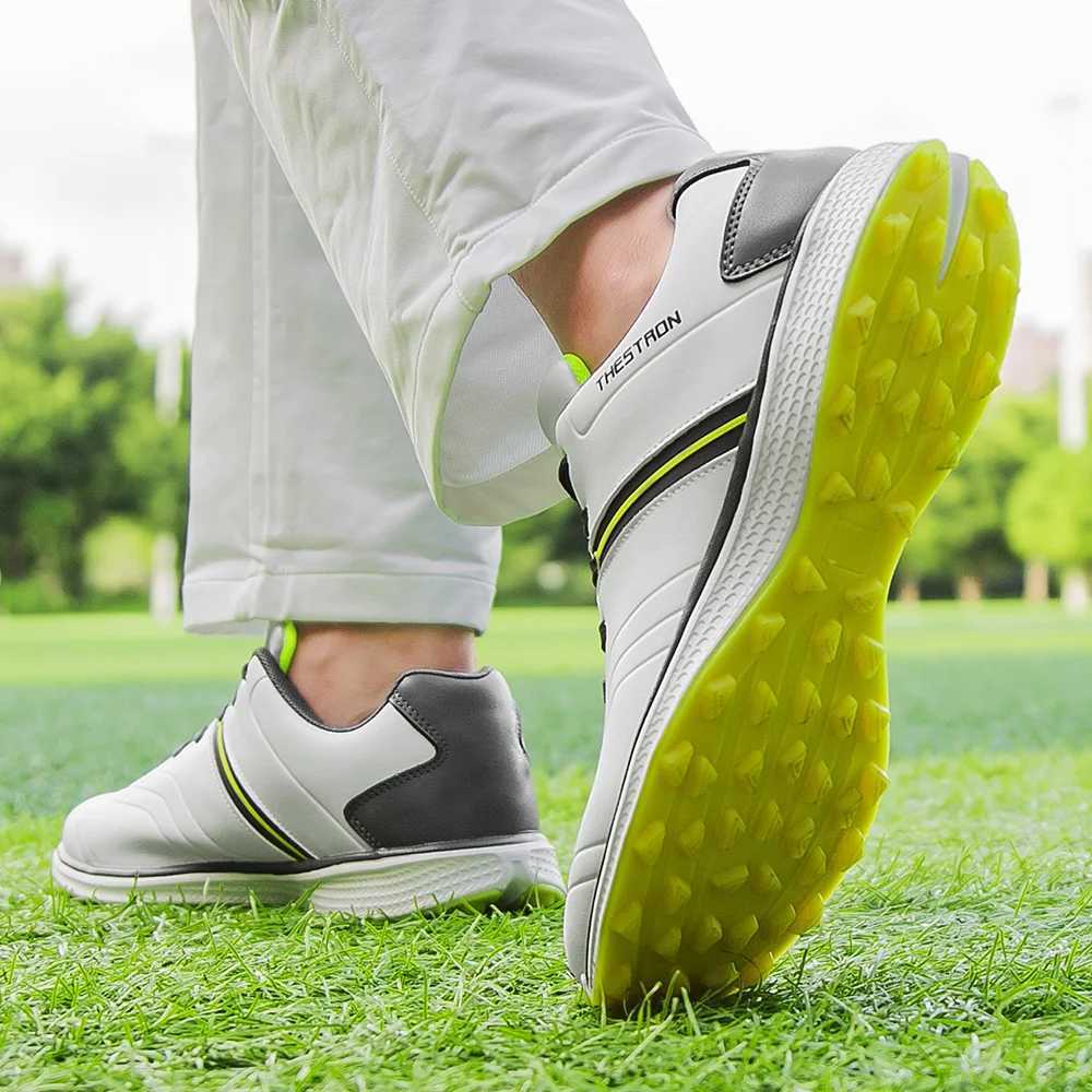 Mens waterproof golf shoes large-sized professional mens golf sports shoes lightweight outdoor golf coaching machine 2022 Y241106