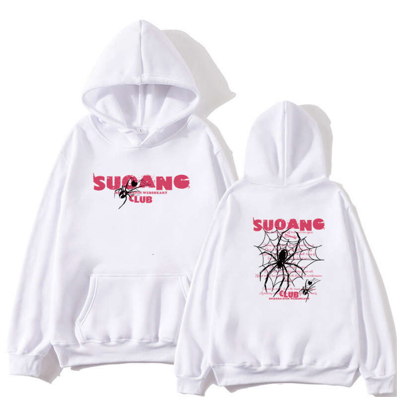 shanshi spider hoodie Hooded sweatshirt for men in autumn and winter with added fleece new street ins trendy brand personalized spider sweater pullove