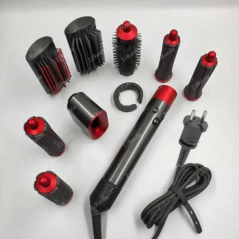 8 in 1 Professional Hair Dryer Hot Comb Set Elle Lock Label Hair Smooth Styling Tool Style Hair Dryer Salon/BarberXJ241106