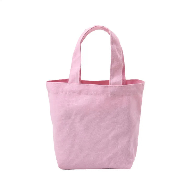 Shoulder bag foldable picnic bag small handbag simple canvas bag womens black shopping bag large capacity student lunch box 241105