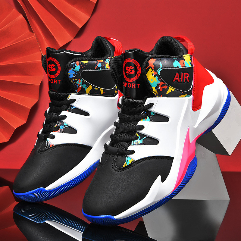 Men's basketball shoes, breathable and non slip outdoor sports shoes, walking and running basketball shoes Free shipping