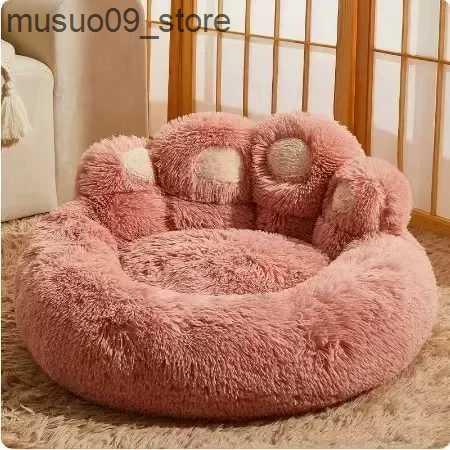 kennels pens Winter Warm Dog Sofa Bed Small Medium Large Dog Plush Sleep Dog House Comfortable Soft Detachable Washable Pet Nest L240910