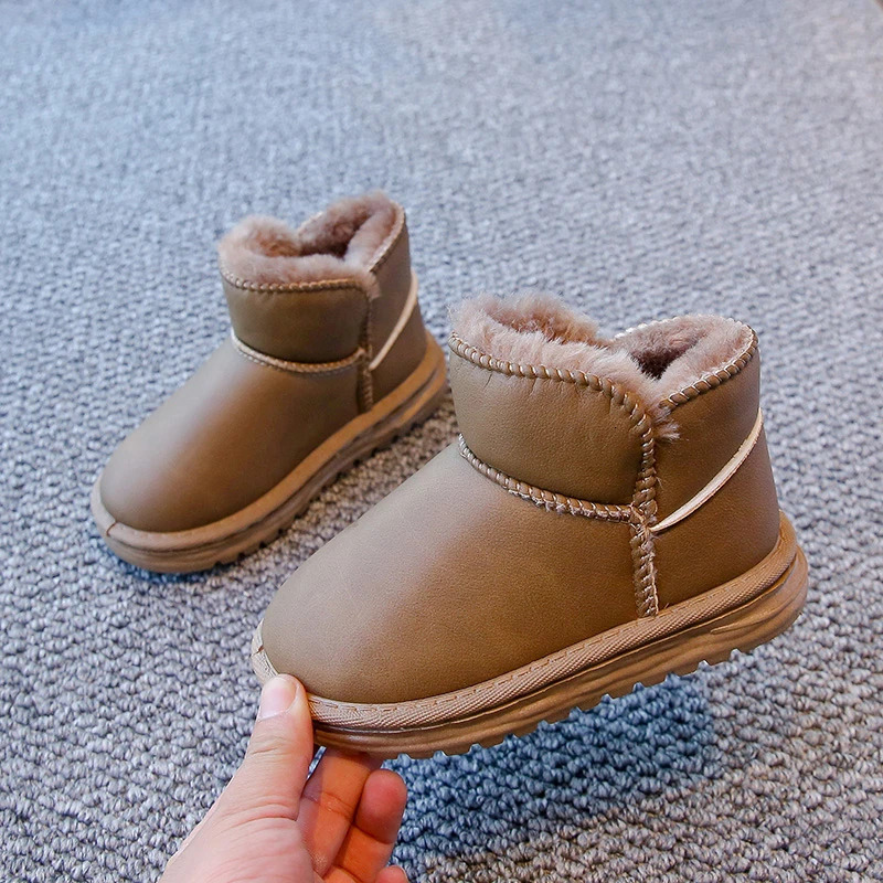 Fashion Children Casual Shoes Girls Boys Cotton Snow Boots Warm Kids Boots Boy Winter Cotton Shoes Sneakers 241106