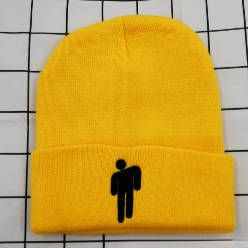 High quality design,men's women's autumn and winter double-layer embroidered figurines, candy colored knitted hats, pile hats
