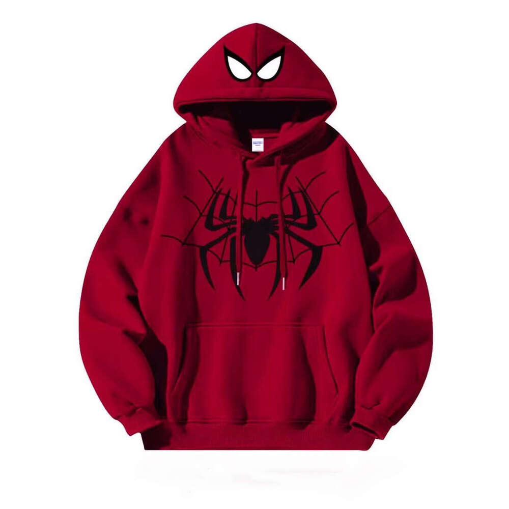 shanshi spider hoodie Autumn/Winter New American Trendy Spider Street Hoodie Bottom Top Couple hoodie