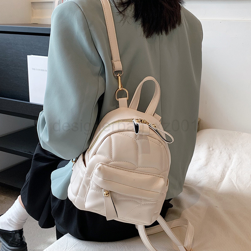 Bag Classic Designer Fashion 10a Top Nikiduncks Woman Bags Mini Backpack Womens Threedimensional Small Soft Leather Casual Versatile S