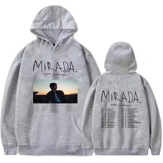 New designer Tour mirada hooded drawstring hoodie, fashionable hoodie, trendy long sleeved oversized T-shirt