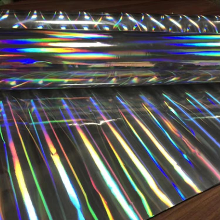 Customizable Laser Embossed PET Rainbow Holographic Film For Decoration