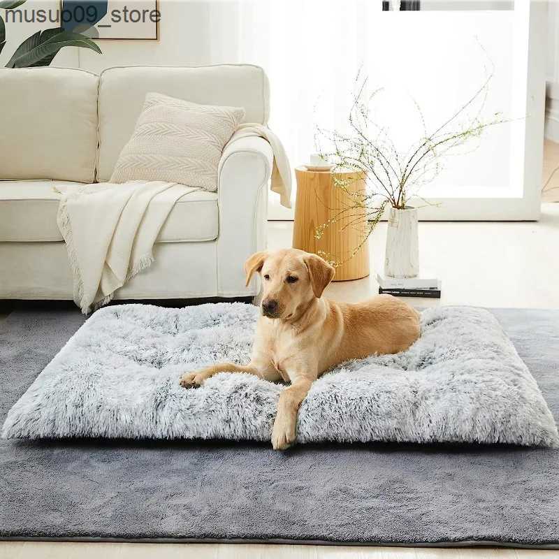 kennels pens Plush Pet Mat Dog House Autumn and Winter New Warm Cat Mat Plush Thick Pet Nest L240910