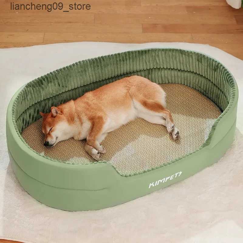 kennels pens 2024 high-quality large dog bed sofa mat suitable for small medium and large pet dog blanket mats basket mats and cool mats L240910