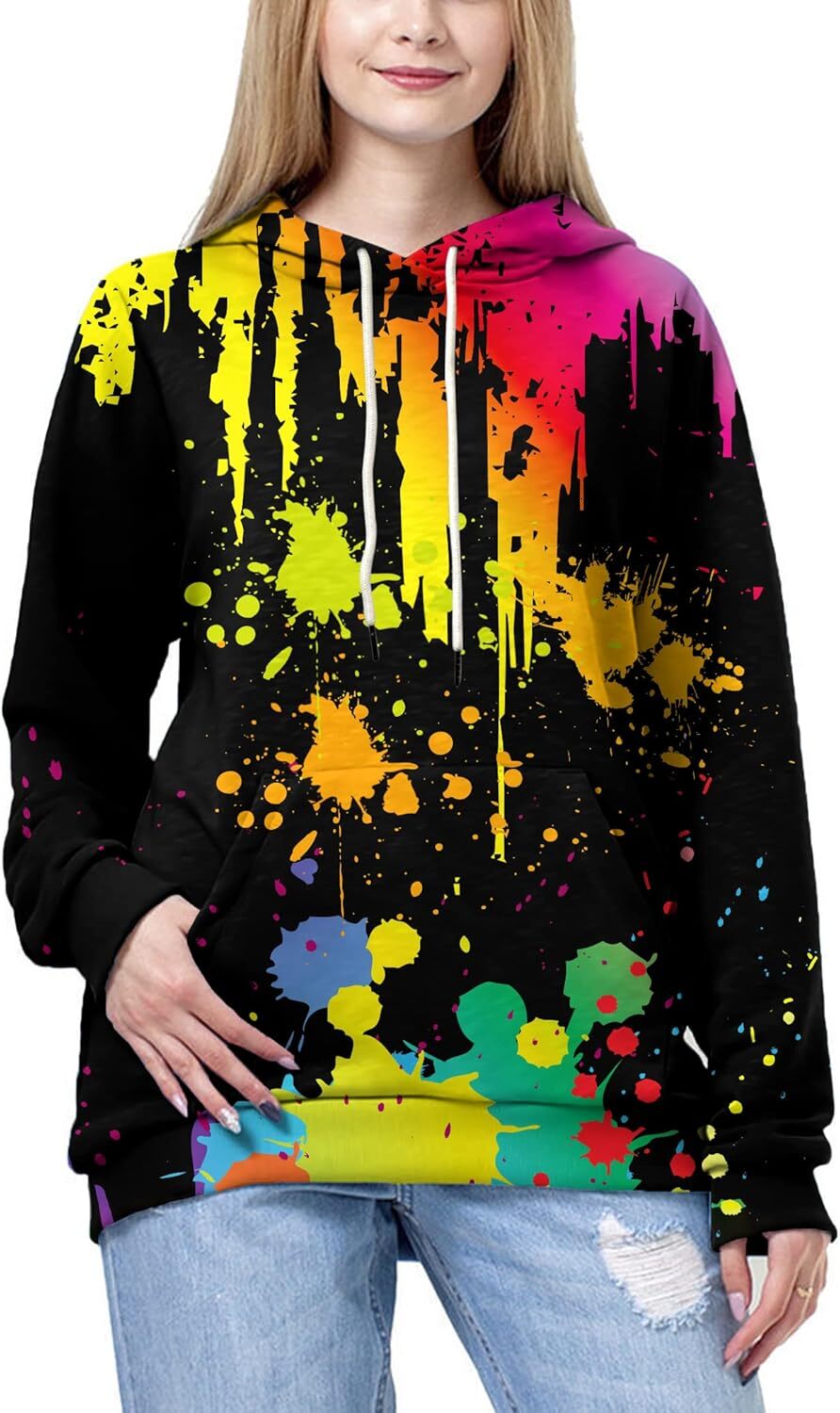 Hoodie for Mens Womens Unisex 3D Printed Hooded Sweatshirt Casual Pullover Hoodie with Big Pockets Graphic Hoodies sweatshirt Pullover Long Sleeve War