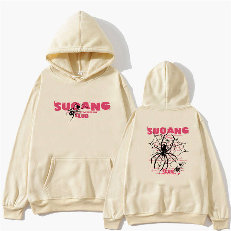 shanshi spider hoodie Hooded sweatshirt for men in autumn and winter with added fleece new street ins trendy brand personalized spider sweater pullove