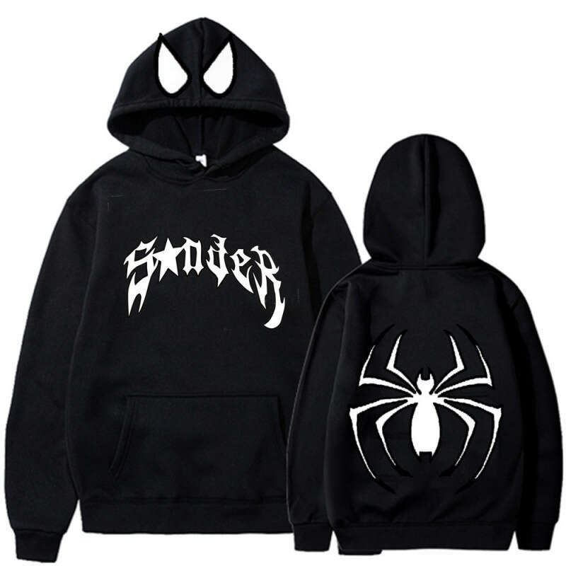 shanshi spider hoodie Dark Sportswear Men's and Women's Hoodies Gothic Couple Harajuku Large Size Spider Print hoodie