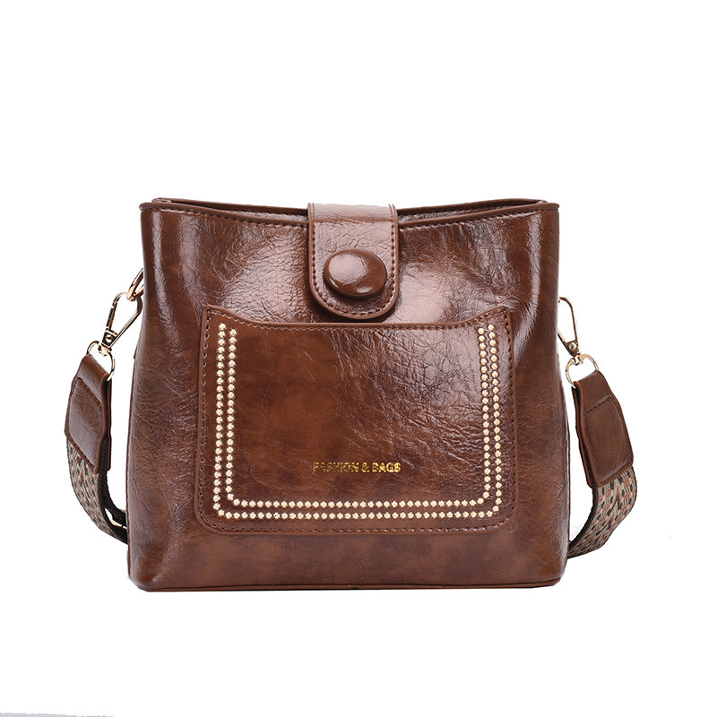 Unique Design With A Sense Of Luxury, 2024 New Versatile And Minimalist Single Shoulder Diagonal Cross Portable Bucket Bag