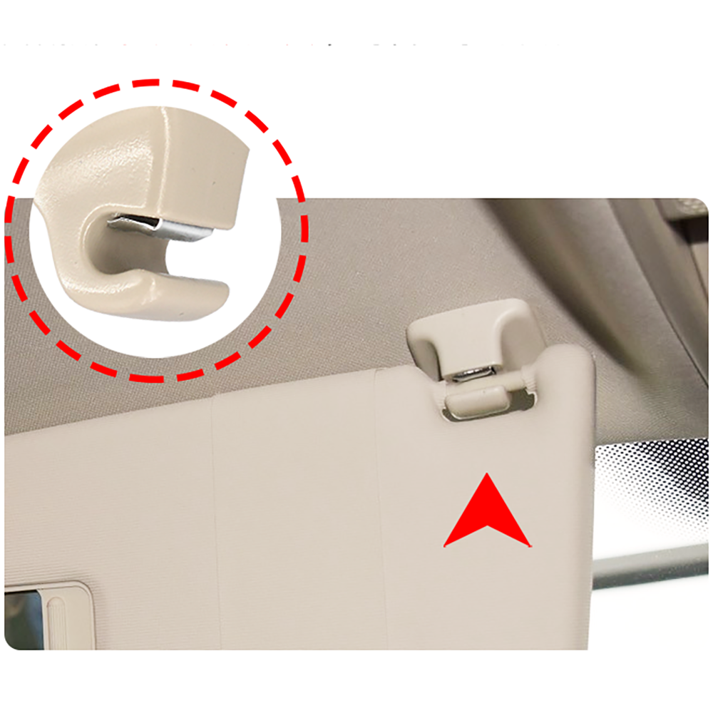 For VW Passat Tiguan Golf 6 CC Makeup mirror visor clip hook fixing bracket clip