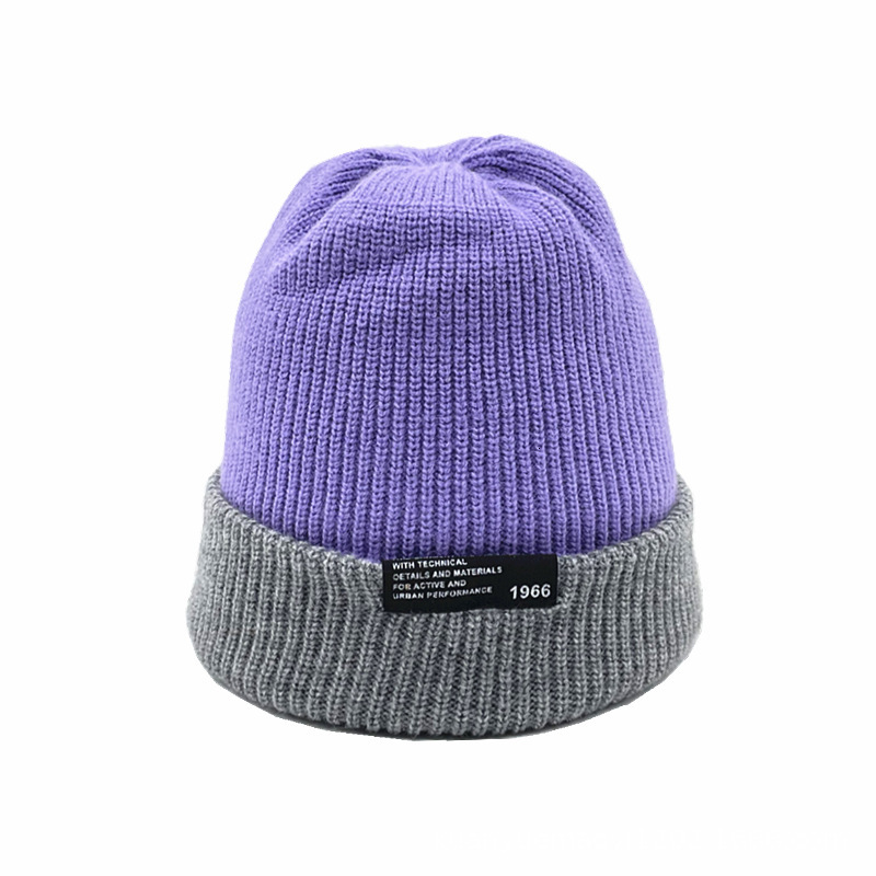 High quality design, autumn new men's women's knitted cloth pullover hat, cold resistant, warm and folded winter hat
