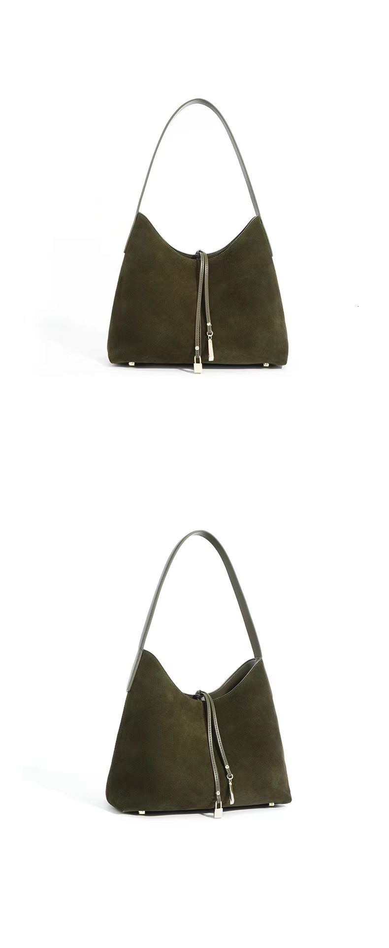Autumn Winter New Retro Suede Tote Women Premium Feeg Large Capacity Shoulder Bag Pack Lady Split Leather Armpit Handbag Womens Purse Designer Bag Che