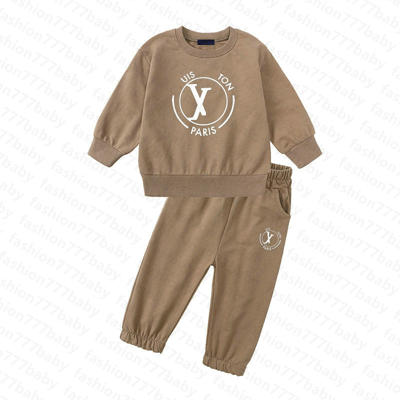 Clothing fashion hoodies Sets BABY boys girls Autumn kids Designer printing cotton Sweater coat pants Suit Cuhk children's sports sui