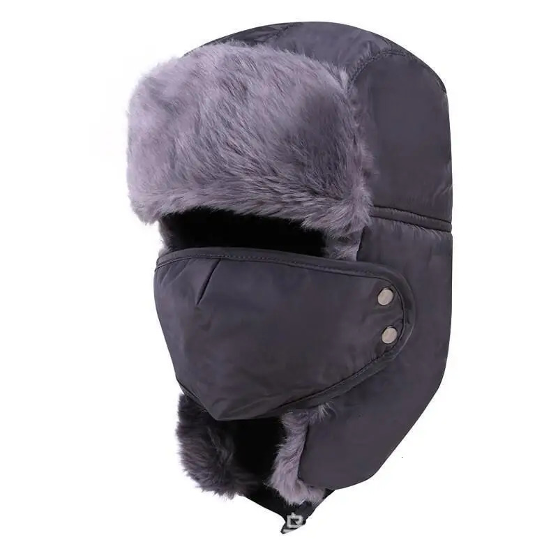 Balaclava earmuffs bomber hat scarf mens Russian women trap hat soldier earmuffs snow skiing hat 241106