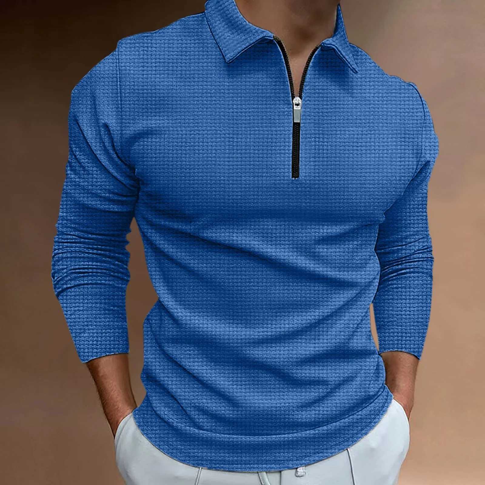 Classic Wfle fabric shirt mens long SVE autumn and winter casual STF European size S-XXXL plus W241106