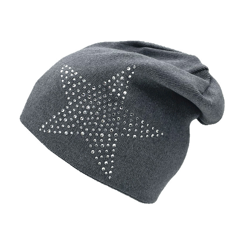 High quality design, Autumn Winter Women's with Head Cold resistant and Warm Knitted Hat, Double layered Breathable Hat