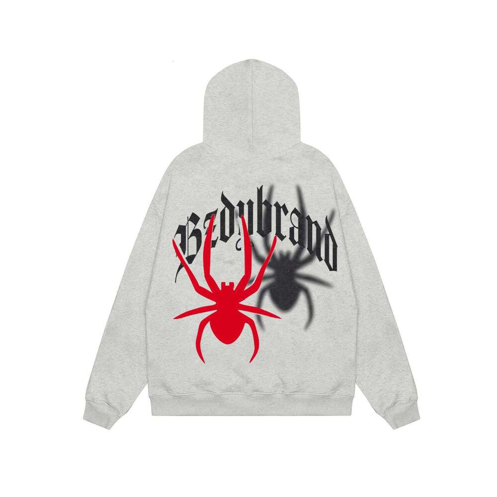 shanshi spider hoodie American fashion brand spider print hooded sweatshirt men and women hip-hop high street loose fitting pullover hoodie for couple