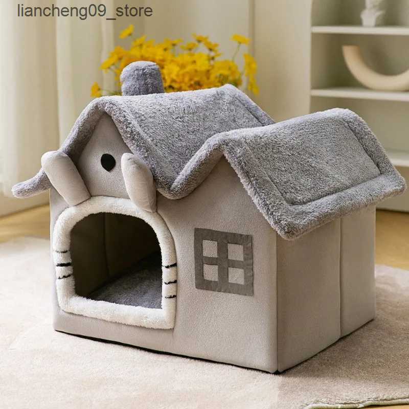 kennels pens Foldable house mattress is suitable for medium-sized dogs cats winter warm cat beds nest pet products basket pets and small dog hole sofa