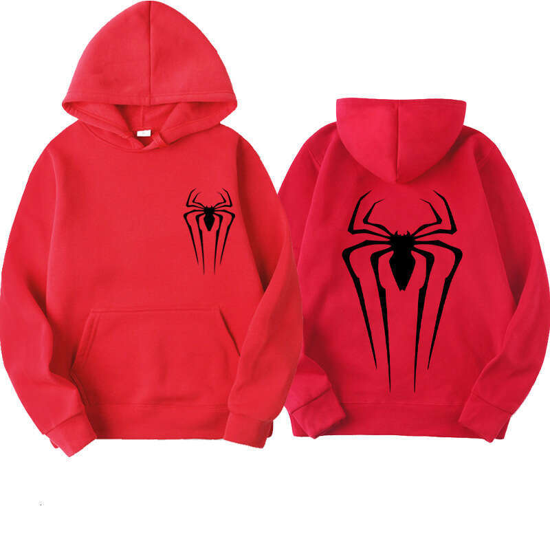 shanshi spider hoodie Pattern Autumn/Winter New Men's and Women's Street Spider Printed Sportswear Loose Hoodies hoodie