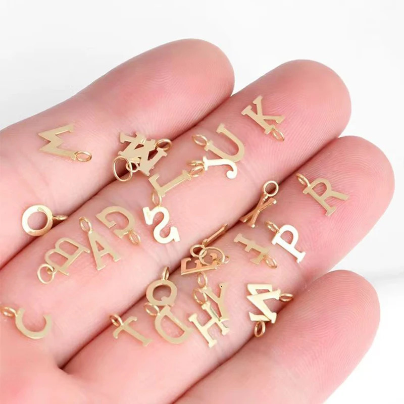 A genuine 18K gold pendant with pure AU750 letter small pendant simple and fashionable style exquisite jewelry gift for women 241106