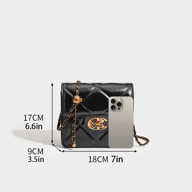 Designer Bag Women's Bag 2024 New Fashion Versatile Chain Lingge Single Shoulder Crossbody Phone Small Square Bag For Leisure