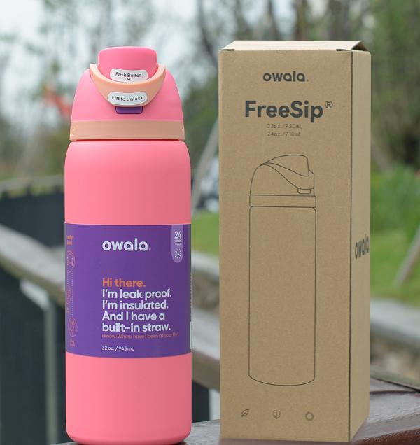 New OWALA Bottle 24Oz 32Oz Colorful Water Bottle Inulated Cup 316 Stainle Steel Space Pot Outdoor Vacuum Drink Thermo Waterbottle Cup