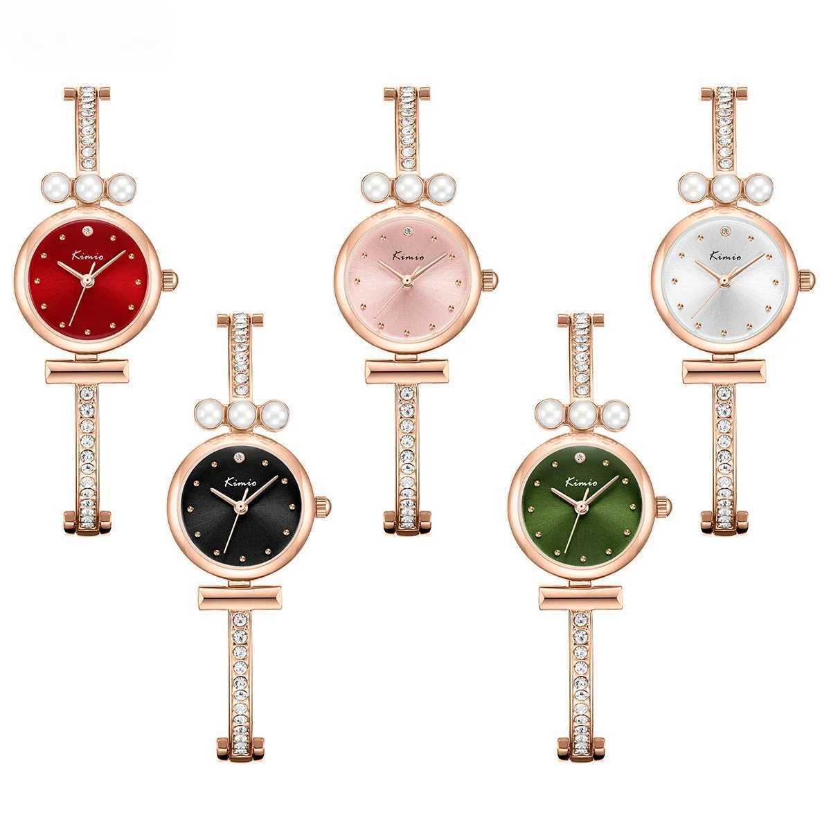Pearl Simple Watch Wens New Batch of Rhinestone Bracelet Watches Fashion and CPACT Quartz Bracelet Watches X241106