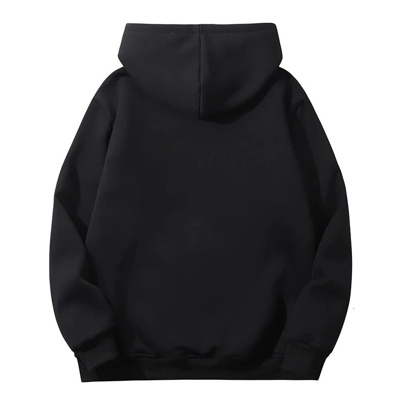 Mens warm wool Sherpa lined hooded sweatshirt autumn and winter thick heavy-duty floral top casual hooded sweatshirt pocket 241106