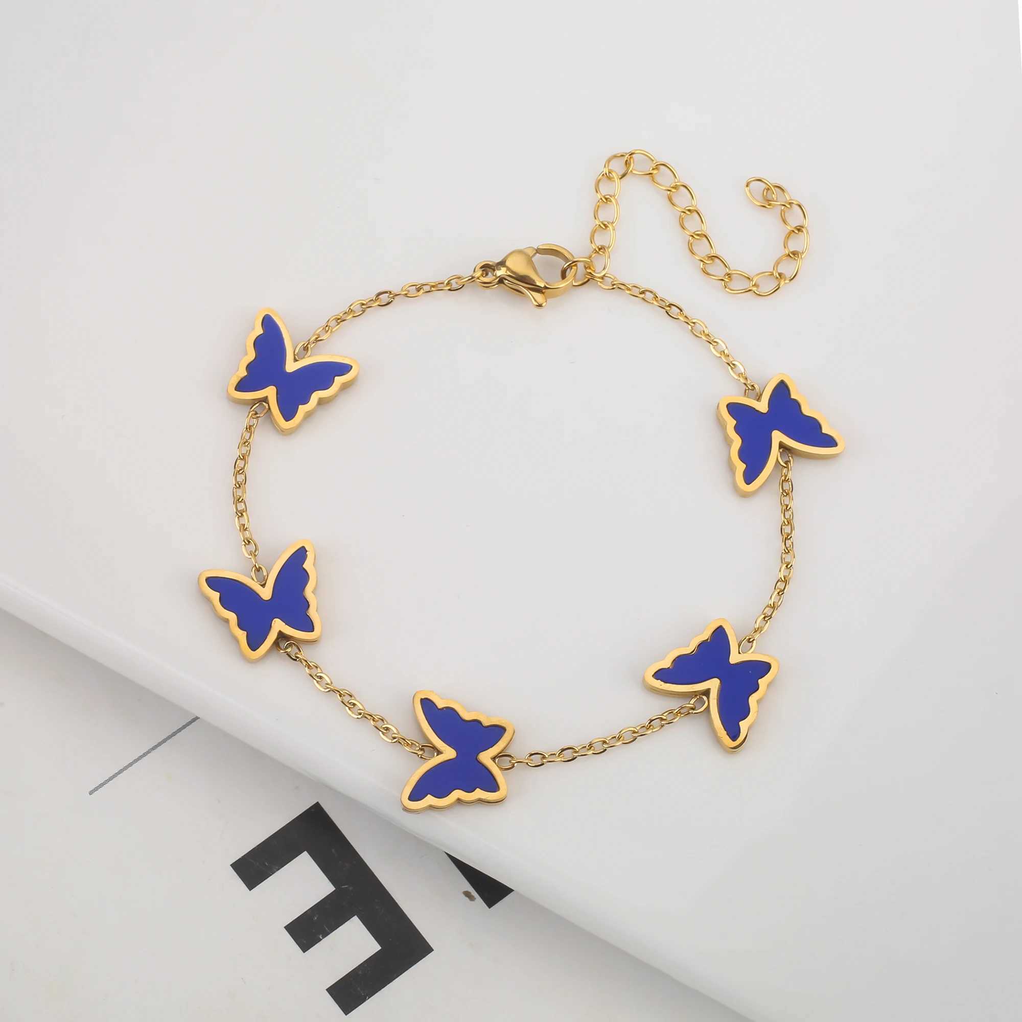 New shell single-sided stainless steel 18K gold-plated luxury jewelry set Wens high-quality waterproof gift X241106